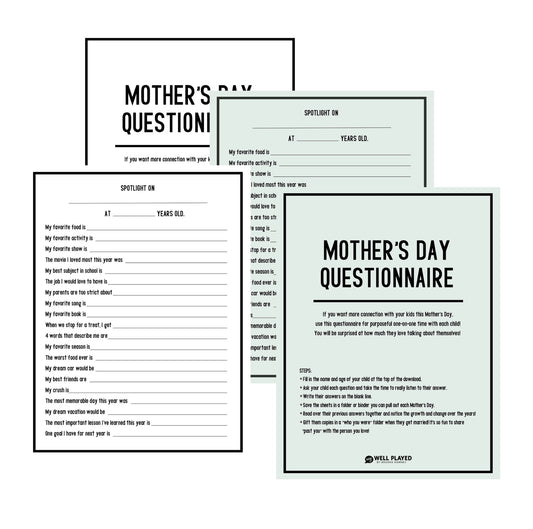 Mother's Day Questionnaire
